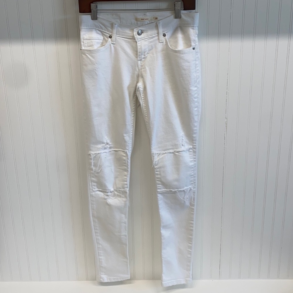 White Levi Jeans - 524 Skinny